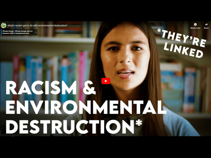 Video thumbnail of Greenpeace's 'What's racism got to do with environmental destruction?' video, narrated by Dr Mya-Rose Craig.