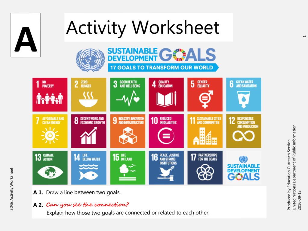 Ready To Use Sdg Worksheet For Students Global Goals