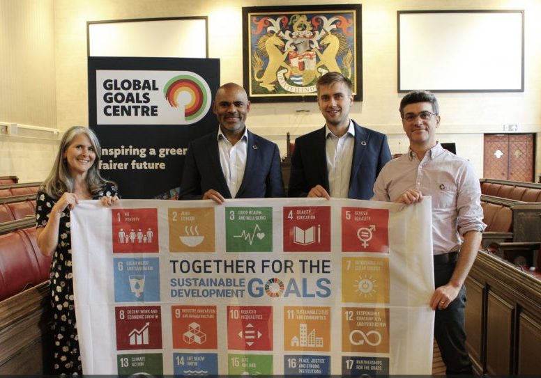 SDG Flag Raising with Bristol Mayor Marvin Rees - Twitter-min